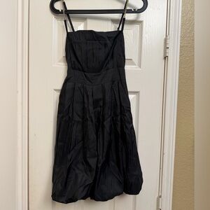 Wealth Honor Classic Black Spaghetti-Strap Mini Dress